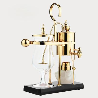 China Hotel Royal Gold Color Coffee Tea Maker High Quality Belgian Coffee Maker for sale