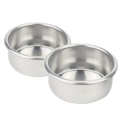 China CLASSIC 51/54/58 mm Stainless Steel Filter Basket For Bottomless Portafilter Powder Bowl for sale