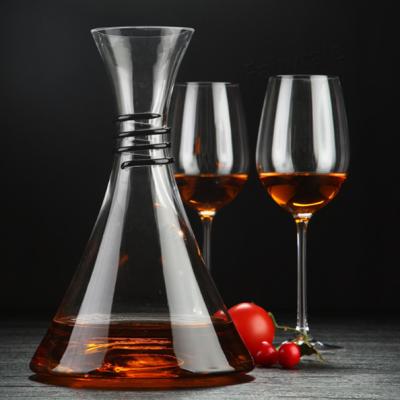 China Stored a Crystal Glass Wine Decanter And 2 place glasses of red wine for sale