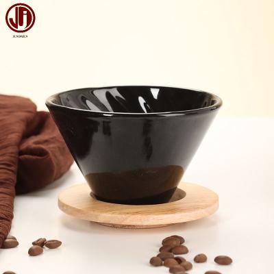 China Wholesale Viable Coffee V60 Dripper Ceramic Filter Mugs For Bartender Coffee for sale