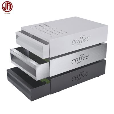 China 2021 Viable New Style Stainless Steel Black Coffee Bean Bash Box for sale