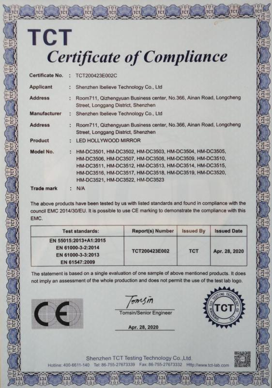 CE - Shenzhen Ibelieve Technology Co., Ltd.