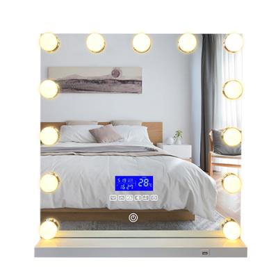 China Lighted Led Vanity Makeup Mirror BT Hollywood Mirror With Bulbs for sale