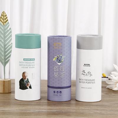 China Recycled materials customized round tube biodegradable paper packaging wholesale for tea carton paper tube for sale