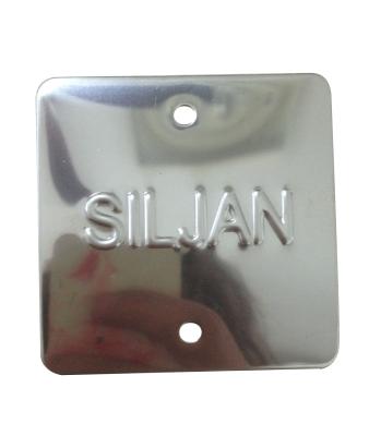 China China OEM wholesale custom metal tag with logo embossing aluminum metal nameplate for sale