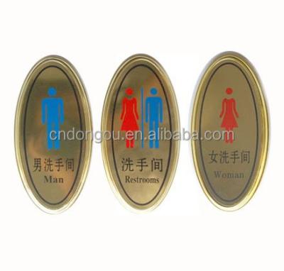 China Heat sensitive glow in the dark toilet sign for sale