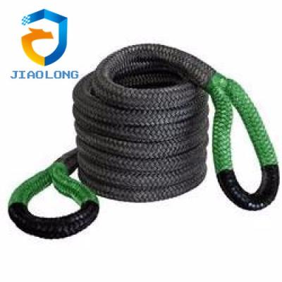 China Off-Road Rigging Kinetic RECOVERY ROPE For Off-Road Vehicle Towing With Slack Shackle for sale