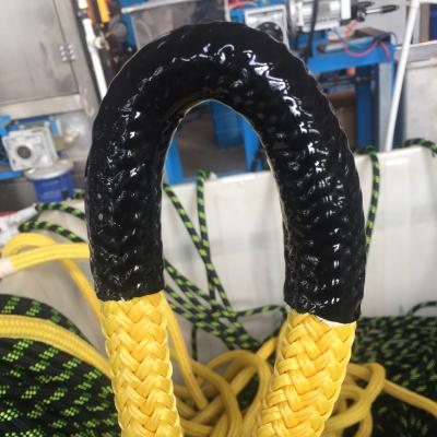 China Offroad Winch Rope Salvage Offroad Kinetic Rigging Rope For Vehicle Towing With Slack Shackle for sale