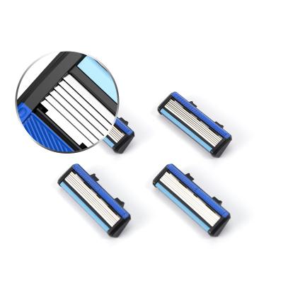 China System Razor System Razor 6 Blade Good Quality Shaving Barber Razor Cartridge for sale