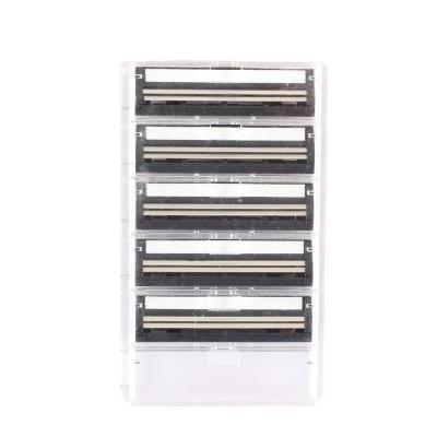 China Black Refill Cartridges A2 2 Blade Razor Cartridges Safety Shaving Razor Blade for sale