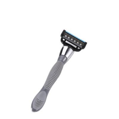 China 5 Blades High Quality Qhaving Razor Metal Razor Handle Stainless Steel System Razor for sale