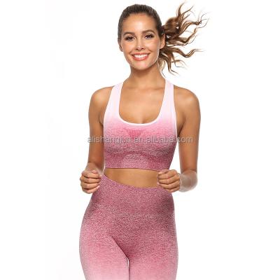 China Factory Wholesale Yogo Breathable Sportswear Set High Waist Legging Sports Bra Set Sports Fitness Wear For Women for sale