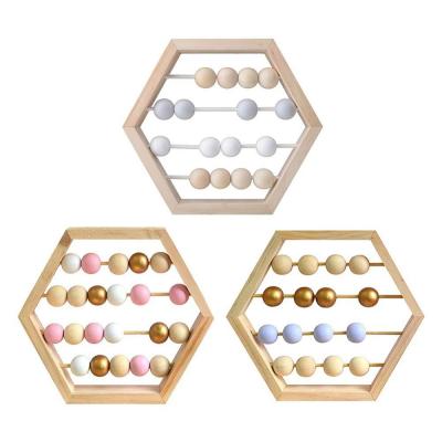 China New Hottest Educational Baby Wooden Abacus Bead Abacus Toy Montessori Learning Counting Toys For Children for sale