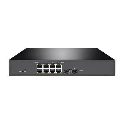 China LACP 20G 8 Port Gigabit Smart PoE Switch With 2 SFP Ports Layer 2 Managed QoS for sale