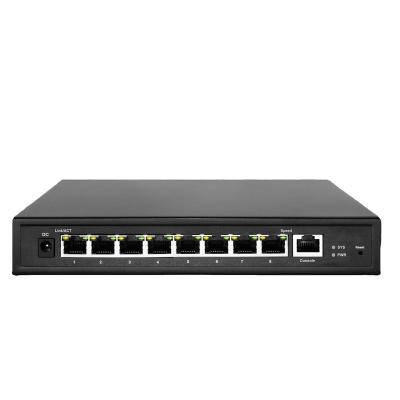 China LACP OEM/ODM 10M/100M/1000M/2500 2.5G 8 Port Switch 1 Console 12K Jumbo Frame for sale