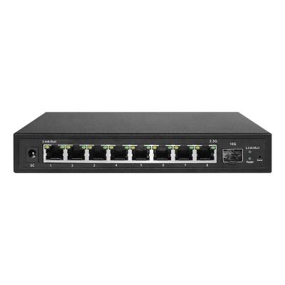 China QoS 8 Port 2.5G Multi-Gigabit Easy Smart Managed PoE Desktop Switch With 1 10G SFP Slot Uplink for sale