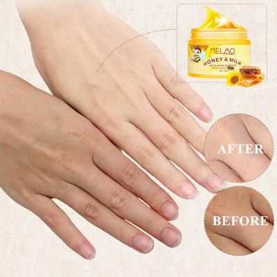 China Vegan Anti Aging Exfoliating Whitening Moisturize Nourish Milk Honey Peel Off Mask Hand Wax Mask Peeling Mask for sale