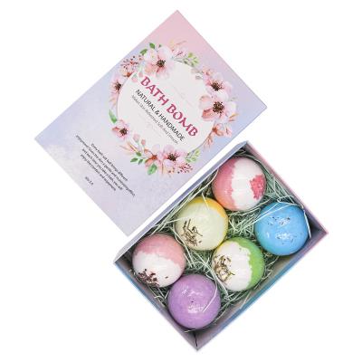 China Moisturize Bath Bombs Surprise Rose Bomb Hydraulic Press Rose Petal Salt Spa Private Label Lavender Sparkling Organic Sample for sale