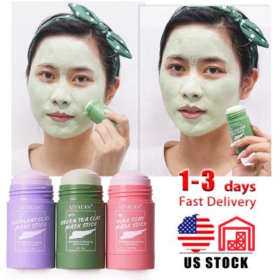 China Private Label Vegan Original Green Tea Cleansing Mask Moisturizer Purifying Clay Mask Sticks Green Mask Stick for sale