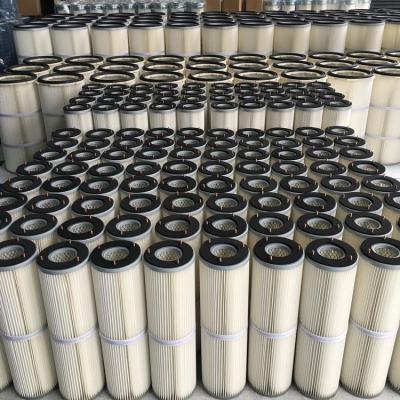 China Durable Dust Cartridge Filter , Bag Filters In Cement Industry Lower Emissions for sale