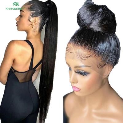 China Other Brazilian Virgin Human Hair 360 Lace Front Wig Cuticle Aligned Human Hair Straight Wigs For Black Women HD Lace Frontal Wig for sale