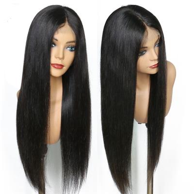 China Other Cheap Wholesale Brazilian Straight 360 Full Lace Front Human Hair Wigs For Women's Natural Transparent Lace Band Wigs HD Color for sale