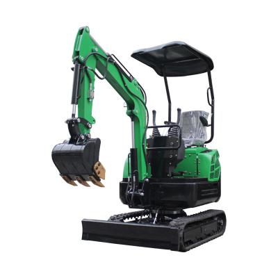 China 1600 Kg Swing Arm Mini Excavator With Hydraulic Pilot Mini Excavator 1.6 Ton Small Digger Retractable Tracks for sale