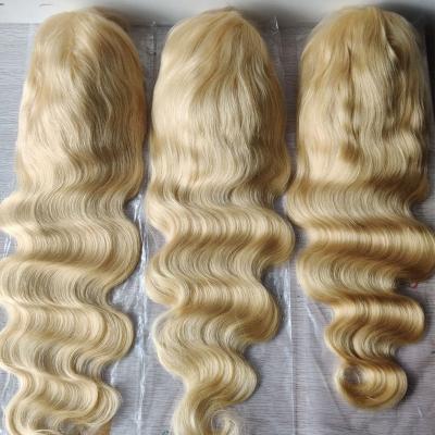 China Deep Wave 613 13 x HD 6 Lace Front Wig With Cuticle Aligned Full Body Wave 100% Raw Brazilian Virgin Baby Hair Transparent Body Hair for sale