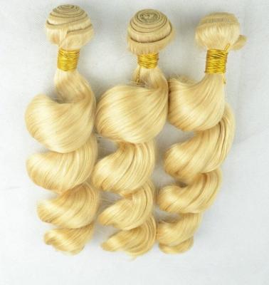 China Factory Wholesale 613 Blonde Deep Wave Premium Plus Loose Wave Hair Bundles 100% Hair Extension Wavy Curly In Stock Directly for sale