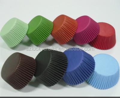 China White,Black,Pink,Red,Blue,Green,Brown Coating White,Black,Pink,Red,Blue,Green,Brown Disposable Rolling Paper Cupcake Mold Cake Case Baking Supply for sale