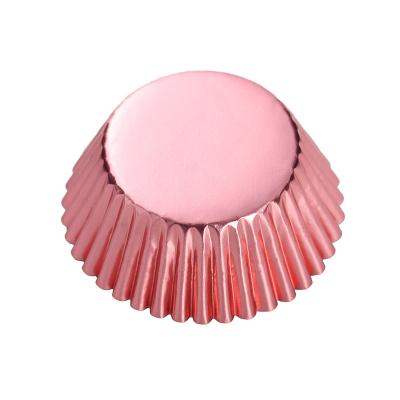 China 1000pcs Disposable 5x3cm Rose Gold Silver Black Red Foil Baking Case Tray Holder Bakery Cake Cupcake Cupcake Metallic Paper Liners for sale