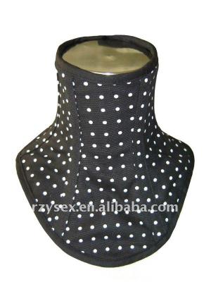 China Sexy Black with White Dots Neck Corset for sale