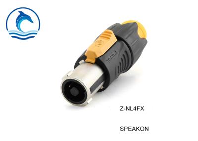 Κίνα Neutrik 4 συνδετήρες ζ-NL4FX Speakon Nl4fx καλωδίων ομιλητών Πολωνού Speakon προς πώληση