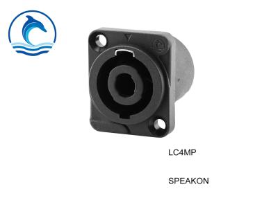 China LC4MP 4 Pole Speakon Cable Connector Male Panel Mount Speaker Connector for sale