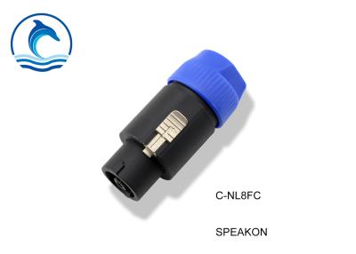 China C-NL8FC 8 Pole Speakon Cable Connector 8 Pin Male Speakon Plug Connector for sale