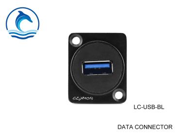 China USB 3.0 Female Digital Data Connector LC-USB-BL D Size Feed Through Chassis USB 3.0 Adapter for sale