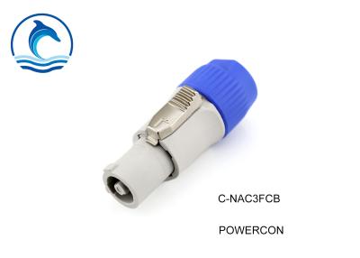 China White NAC3FCB Powercon Connector 20A Cable Connector 3 Pole Powercon Connector Plug for sale