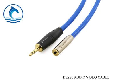 China 3.5mm Stereo Male Plug Audio Video Cable 3.5mm Stereo Female Socket Type for sale