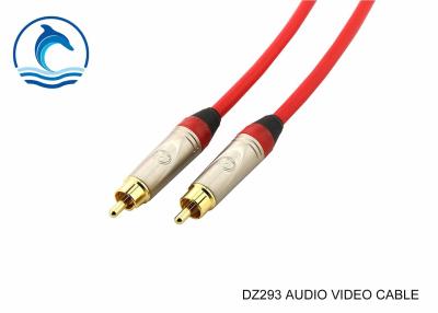 Cina Audio cavo del microfono di DZ293 RCA con il doppio fermaglio maschio di RCA o in vendita