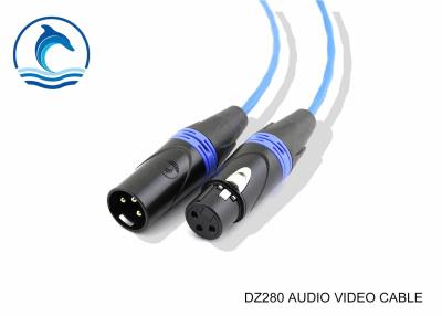 China DZ280 Audio Lead Cable 2 Conductor With XLR Male And Female Connectors for sale