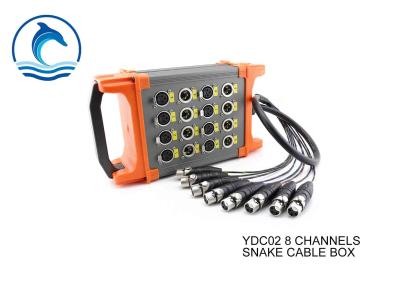 China 8 Channel Snake Cable Box XLR Stage Snake Cable Reel Box Matte PVC Overall Outer Jacket for sale