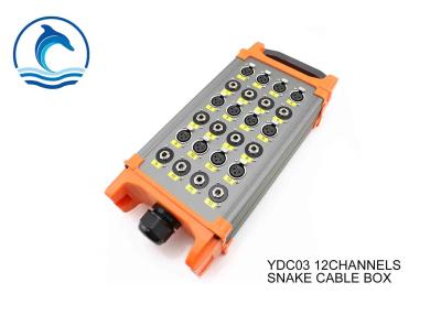 Cina Il multi audio contenitore YDC03 XLR di cavo del serpente di 12 canali invia e 1/4 nei ritorni di TRS in vendita