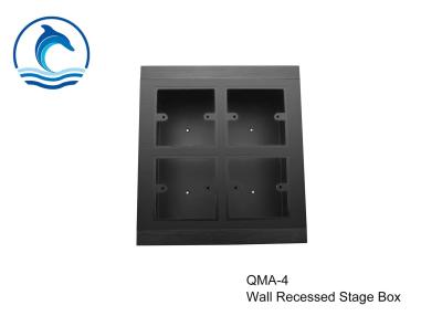 中国 QMA-4 16ソケットの4つの86のパネルとの壁によって引込められる出口箱の高い耐久性 販売のため