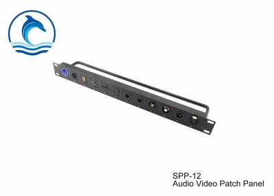 China SPP-12 Audio Video Patch Panel Black Color Premium Quality Blank XLR Panels for sale