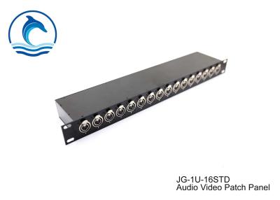 China 1U Rack Height Feed Through Patch Panel JG-1U-16STD Customized Logo Design for sale