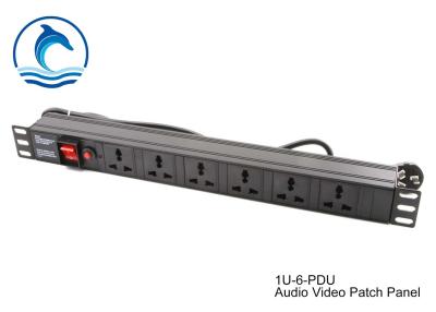 China 6 Ports 19 Inch Metal Audio Video Patch Panel 2 Years Warranty Easy To Use for sale