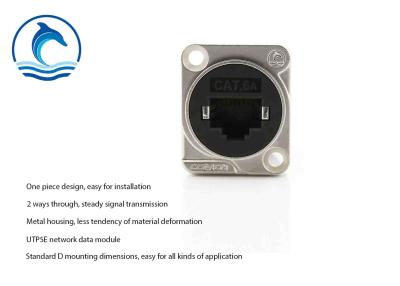 Chine D dactylographient à LC-CAT6A le connecteur universel de données cannelure en alliage de zinc de plastique de câble de correction du chat 6 de corps à vendre