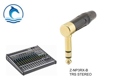 Chine Type à angle droit connecteur stéréo de microphone de TRS pour le matériel de cuivre de câbles audio à vendre