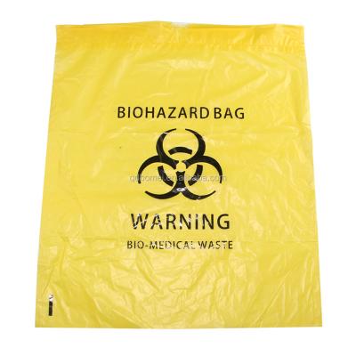 China Disposable Red Yellow LDPE Medical Waste Garbage Waste Autoclavable Biohazard Bag for sale