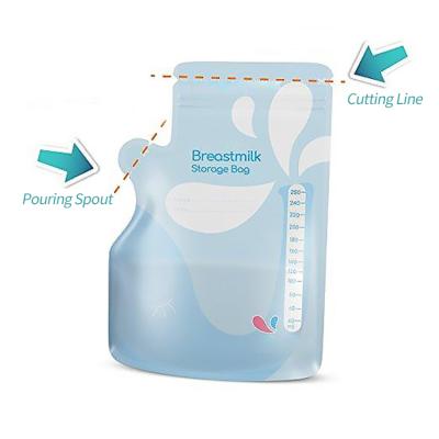 China Bpa free bady oem food standard custom printing baby breastfeeding milk feeding holder up reusable breastmilk storage cool bag for sale